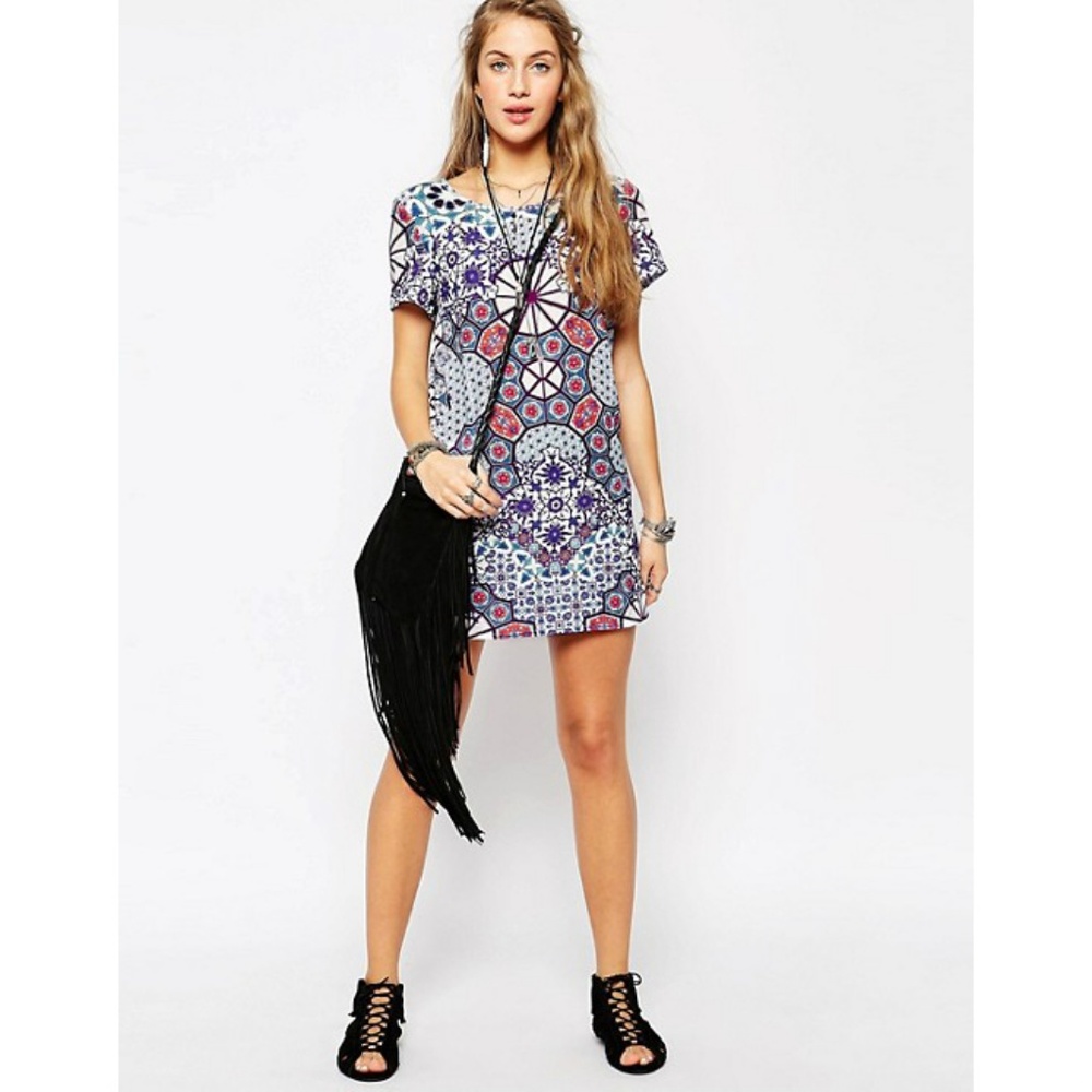 Minkpink Whisper Of The Heart Kaleidoscope Dress S
